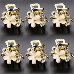 Small Hair Claw Clips, Opal Rhinestone Hair Clamps, Grip Crystals for Thick, Thin, Long or Short Hair Small Hair Claw Clips, Opal Rhinestone Hair Clamps, Grip Crystals for Thick, Thin, Long or Short Hair