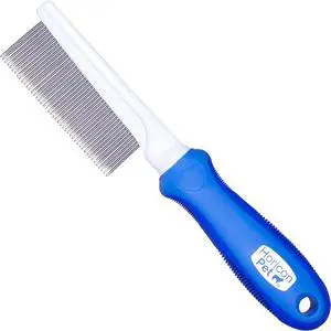 45 Pin Face & Finishing Comb With Stainless Steel Metal Teeth - Dogs, Cats & Small Animals for Removing Matted Fur, Knots & Tangles 45 Pin Face & Finishing Comb With Stainless Steel Metal Teeth - Dogs, Cats & Small Animals for Removing Matted Fur, Knots & Tangles
