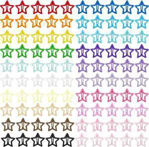 VIBILIA Star Hair Clips Y2K Multicolor Metal Hair Accessories-100PCS 1.18" | 2000s Star Snap Hair Barrettes Non Slip Metal Hair Clips for Girls Women VIBILIA Star Hair Clips Y2K Multicolor Metal Hair Accessories-100PCS 1.18" | 2000s Star Snap Hair Barrettes Non Slip Metal Hair Clips for Girls Women
