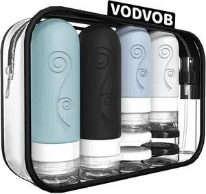 vodvob 16 Pack Travel Bottles Set for Toiletries, TSA Approved Travel Containers Leak Proof Silicone Squeezable Travel Accessories 2oz 3oz for Shampoo Conditioner Lotion Body Wash (BPA Free) (black) vodvob 16 Pack Travel Bottles Set for Toiletries, TSA Approved Travel Containers Leak Proof Silicone Squeezable Travel Accessories 2oz 3oz for Shampoo Conditioner Lotion Body Wash (BPA Free) (black)