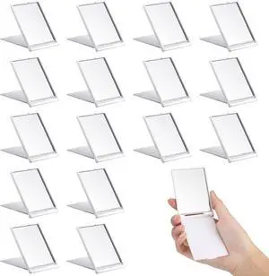 Queekay 16 Pcs Mini Compact Mirror Travel for Women Girls, White | Portable Travel Face with Stand, 2x3x0.2 Inch for Purse Handbag, Foldable Makeup Hand Vanity Party Favors Bulk Gifts Queekay 16 Pcs Mini Compact Mirror Travel for Women Girls, White | Portable Travel Face with Stand, 2x3x0.2 Inch for Purse Handbag, Foldable Makeup Hand Vanity Party Favors Bulk Gifts
