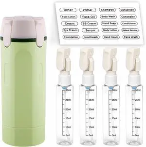 Winb 4 in 1 Travel Dispenser Bottle Set 30ml Leakproof Travel Container | 4-in-one design for shampoo, lotion, conditioner, body wash - portable, easy to fill, compact for carry-on Winb 4 in 1 Travel Dispenser Bottle Set 30ml Leakproof Travel Container | 4-in-one design for shampoo, lotion, conditioner, body wash - portable, easy to fill, compact for carry-on