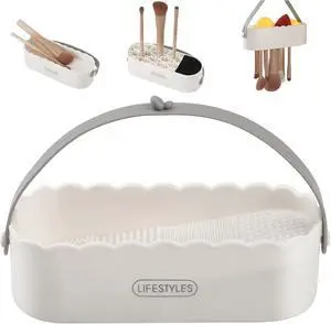 DUcare Makeup Brush Cleaner Mat 4 in 1 Silicone Makeup Brush Cleaner Bowl Cosmetic Brushes Cleaning Tool Organizer for Storage and Air Drying DUcare Makeup Brush Cleaner Mat 4 in 1 Silicone Makeup Brush Cleaner Bowl Cosmetic Brushes Cleaning Tool Organizer for Storage and Air Drying