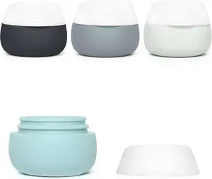 Gemice Travel Size Containers for Toiletries,1oz,4 Pack,Grey | TSA Approved Silicone Cream JarsLeak-proof Travel Accessories with Lid,For Cosmetic Makeup Face Body Hand Cream Gemice Travel Size Containers for Toiletries,1oz,4 Pack,Grey | TSA Approved Silicone Cream JarsLeak-proof Travel Accessories with Lid,For Cosmetic Makeup Face Body Hand Cream
