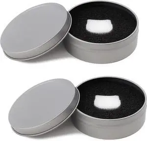 2-Pack Makeup Brush Cleaner Sponges Quick Color Switch for Eyeshadow Brushes, No Water or Chemicals, Reusable with Travel Case 2-Pack Makeup Brush Cleaner Sponges Quick Color Switch for Eyeshadow Brushes, No Water or Chemicals, Reusable with Travel Case