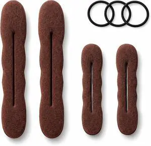 Styla Hair Magic Bun Maker (2 Small, 2 Large) Foam Sponge Bun Shaper Hair Accessories (Brunette) | Foam Sponge Shaper, Easy Twister, Ballet, French Twist, Updo's, Waves, Strong, Flexible, Reusable Styla Hair Magic Bun Maker (2 Small, 2 Large) Foam Sponge Bun Shaper Hair Accessories (Brunette) | Foam Sponge Shaper, Easy Twister, Ballet, French Twist, Updo's, Waves, Strong, Flexible, Reusable