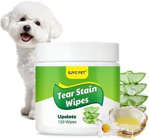 120pcs Eyes Wipes for Dogs & Cats, Vet-Recommended Tear Stain Remover, Hypoallergenic, Removes Discharge Debris Crust, No Added Fragrance, with Aloe & Coconut Oil, Puppy Essentials Dog Accessories 120pcs Eyes Wipes for Dogs & Cats, Vet-Recommended Tear Stain Remover, Hypoallergenic, Removes Discharge Debris Crust, No Added Fragrance, with Aloe & Coconut Oil, Puppy Essentials Dog Accessories