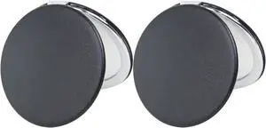 Small Compact Mirror for Purse, 2 Pcs Round 2.8 PU Style Double Sided 1X/3X Black Pocket Mirror for Men (Black) Small Compact Mirror for Purse, 2 Pcs Round 2.8 PU Style Double Sided 1X/3X Black Pocket Mirror for Men (Black)