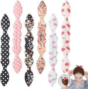 6Pcs Magic Rabbit Ear Sponge Foam Donut Holder Twist Hair Styling Curl Bun Maker Hairstyle Must-haves Tool 6Pcs Magic Rabbit Ear Sponge Foam Donut Holder Twist Hair Styling Curl Bun Maker Hairstyle Must-haves Tool