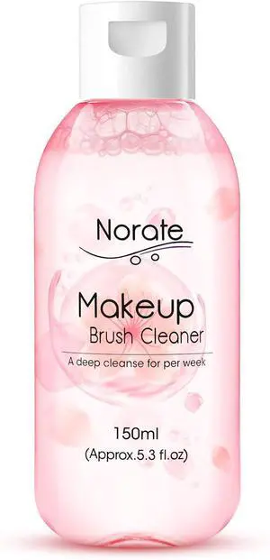 Norate Makeup Brush Cleaner, Make Up Brush Cleansers Solution, Makeup Cleaner for Makeup Brushes, Beauty Sponge, Powder Puff, Deep Clean Brush Shampoo, Gentle Formula Cruelty Free 5.3 FL.OZ Norate Makeup Brush Cleaner, Make Up Brush Cleansers Solution, Makeup Cleaner for Makeup Brushes, Beauty Sponge, Powder Puff, Deep Clean Brush Shampoo, Gentle Formula Cruelty Free 5.3 FL.OZ