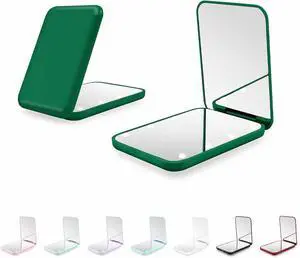 Compact Mirror with Light, 1X/3X Magnification LED Pocket Mirror for Women | Portable, Travel, Purse, Pocket, Gift, green, mini, small, essentials, led, fiberglass, batteries, rectangular Compact Mirror with Light, 1X/3X Magnification LED Pocket Mirror for Women | Portable, Travel, Purse, Pocket, Gift, green, mini, small, essentials, led, fiberglass, batteries, rectangular