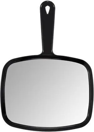 PROTECLE Hand Mirror,10.3" L x 7.4" W Barber Mirror, Black | Handheld Mirror with Handle,Hangable, Distortion-Free, Salon Supplie, Hand Mirror for Men and Women, Shaving, Makeup PROTECLE Hand Mirror,10.3" L x 7.4" W Barber Mirror, Black | Handheld Mirror with Handle,Hangable, Distortion-Free, Salon Supplie, Hand Mirror for Men and Women, Shaving, Makeup