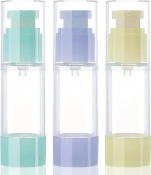 1oz 30ml Airless Pump Bottles, Refillable Leak Proof Travel Pump Bottle Toiletry Cosmetic Skincare Containers for Lotion Toner Gel Foundation (3 Pieces) 1oz 30ml Airless Pump Bottles, Refillable Leak Proof Travel Pump Bottle Toiletry Cosmetic Skincare Containers for Lotion Toner Gel Foundation (3 Pieces)