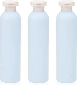 3Pcs 8.8oz Flip Top Squeeze Bottles,Reusable and Refillable Leak Proof Travel Bottles,For Lotions,Facial Creams,Shampoos,Hair Conditioner (Blue) 3Pcs 8.8oz Flip Top Squeeze Bottles,Reusable and Refillable Leak Proof Travel Bottles,For Lotions,Facial Creams,Shampoos,Hair Conditioner (Blue)