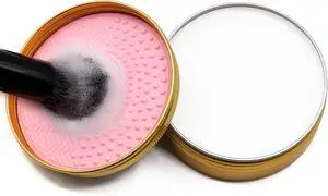 Makeup Brush Cleaner Solid Brush & Sponge Soap With Silicone Cleaning Pad, Vegan, Deep Cleaning, No Residue(100g/3.53oz) Makeup Brush Cleaner Solid Brush & Sponge Soap With Silicone Cleaning Pad, Vegan, Deep Cleaning, No Residue(100g/3.53oz)