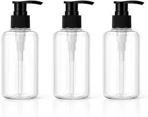 3 Pack 5oz (150ml) Empty Pump Bottles Jansburg Clear Lotion Dispensers | Refillable Plastic Bottles Leakproof Containers for Essential Oil Soap Lotion Shampoo 3 Pack 5oz (150ml) Empty Pump Bottles Jansburg Clear Lotion Dispensers | Refillable Plastic Bottles Leakproof Containers for Essential Oil Soap Lotion Shampoo