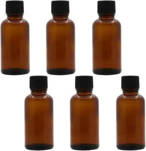6Pcs Amber Glass Essential Oil Bottles with Orifice Reducer and Black Cap Empty Cosmetic Perfume Aromatherapy Storage Container Vial Pots Portable Refillable size 30ml/1oz 6Pcs Amber Glass Essential Oil Bottles with Orifice Reducer and Black Cap Empty Cosmetic Perfume Aromatherapy Storage Container Vial Pots Portable Refillable size 30ml/1oz