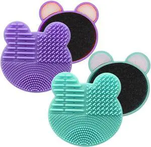 2Pack Color Removal Sponge, 2 in 1 Dry Makeup Brush Quick Cleaner Sponge - Make up Brush Cleaning Pad Mat (Purple+Mint Green) 2Pack Color Removal Sponge, 2 in 1 Dry Makeup Brush Quick Cleaner Sponge - Make up Brush Cleaning Pad Mat (Purple+Mint Green)