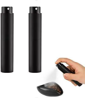 2Pcs/10ml Coffee Bean Spray Bottle, Black | Fine Mist Sprayer for Reducing Static,Portable Refillable Sprayer for Coffee,Barista Tool for Coffee Grinding & Espresso Prep 2Pcs/10ml Coffee Bean Spray Bottle, Black | Fine Mist Sprayer for Reducing Static,Portable Refillable Sprayer for Coffee,Barista Tool for Coffee Grinding & Espresso Prep