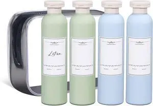 ASEVAT 8.8 oz Leak Proof Travel Bottle with Flip Cap, Shampoo and Conditioner Bottle Set, Refillable Containers for Lotion, Cream Shampoo(4Pcs) ASEVAT 8.8 oz Leak Proof Travel Bottle with Flip Cap, Shampoo and Conditioner Bottle Set, Refillable Containers for Lotion, Cream Shampoo(4Pcs)