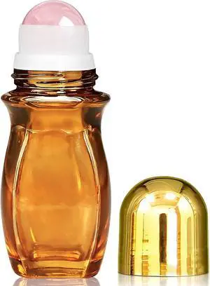 50ml Rose Quartz Roller Waist Amber Bottles for Castor Oil | Refillable Glass Roll-On Bottles with Natural Crystal Roller Balls,Leak-Proof Gold Caps for Essential Oils, Perfume 50ml Rose Quartz Roller Waist Amber Bottles for Castor Oil | Refillable Glass Roll-On Bottles with Natural Crystal Roller Balls,Leak-Proof Gold Caps for Essential Oils, Perfume