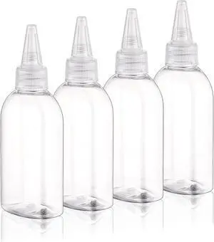 Cosywell Paint Bottles 4Pack 100ml/3.4oz Empty Clear Squeeze Bottles | Leak-Proof, Plastic Hair Color Applicator Bottle, Paint Storage Containers, for Paint, Art Crafts, Shampoo, Liquids Cosywell Paint Bottles 4Pack 100ml/3.4oz Empty Clear Squeeze Bottles | Leak-Proof, Plastic Hair Color Applicator Bottle, Paint Storage Containers, for Paint, Art Crafts, Shampoo, Liquids