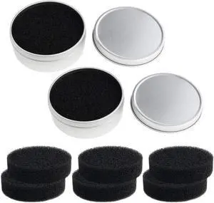 Nydotd 8pcs Makeup Brush Cleaner set - 2 Pack Makeup Brush Cleaner with 6pcs Replacement Sponge, Dry Makeup Brushes Cleaner Sponge Eye Shadow or Blush Color Removal Quickly Switch to Next Color Nydotd 8pcs Makeup Brush Cleaner set - 2 Pack Makeup Brush Cleaner with 6pcs Replacement Sponge, Dry Makeup Brushes Cleaner Sponge Eye Shadow or Blush Color Removal Quickly Switch to Next Color