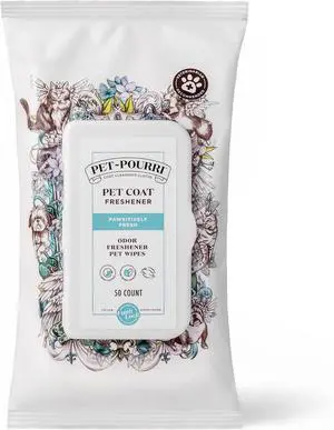 Poo-Pourri Pawsitively Fresh Deodorizing Pet Wipes Quick Cleaning Wipes for Dogs & Cats Plant Based Ingredients Vet Recommended Cleaner Odor Remover Wipes for Paw, Fur & Skin Soothing Poo-Pourri Pawsitively Fresh Deodorizing Pet Wipes Quick Cleaning Wipes for Dogs & Cats Plant Based Ingredients Vet Recommended Cleaner Odor Remover Wipes for Paw, Fur & Skin Soothing
