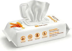 Best Pet Supplies Cleaning Dog Wipes - Soothing Oatmeal, 100 Count | Unscented, Large 8"x9", Vitamin E, Puppy & Cat Safe, Gentle Grooming, Resealable Pouch Prevents Drying Best Pet Supplies Cleaning Dog Wipes - Soothing Oatmeal, 100 Count | Unscented, Large 8"x9", Vitamin E, Puppy & Cat Safe, Gentle Grooming, Resealable Pouch Prevents Drying