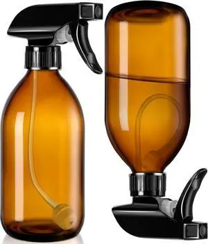Tecohouse 360° 16 OZ Amber Glass Spray Bottles 2 Pack | 360° All-Angle Spray, Leakproof, Empty Refillable Containers for Cleaning Solutions, Plants, Facial Hydration, Hairs Care, Tecohouse 360° 16 OZ Amber Glass Spray Bottles 2 Pack | 360° All-Angle Spray, Leakproof, Empty Refillable Containers for Cleaning Solutions, Plants, Facial Hydration, Hairs Care,