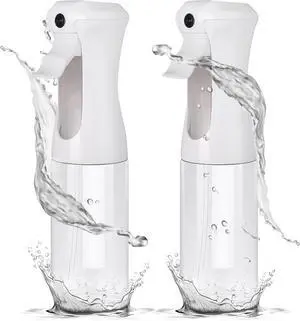 Aquableu Spray Bottle for Hair Continuous Mist Spray Bottle for Hair Care, Styling, Cleaning, Plants, Pets & Essential Oils (Pack of 2 - Clear, 6.76oz/200ml) Aquableu Spray Bottle for Hair Continuous Mist Spray Bottle for Hair Care, Styling, Cleaning, Plants, Pets & Essential Oils (Pack of 2 - Clear, 6.76oz/200ml)