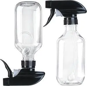 2 Pack 300ml Clear Spray Bottles with Adjustable Spray Nozzles | 360° Spray Nozzles 2 Pack 300ml Clear Spray Bottles with Adjustable Spray Nozzles | 360° Spray Nozzles