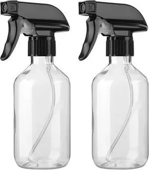 Arkeiliy 2-Pack Leakproof Spray Bottles (300ml/10oz) - Adjustable Nozzle for Fine Mist & Jet Stream | Premium Refillable Plastic Bottles for Hair Styling, Plant Misting, Cleaning Solutions (Clear) Arkeiliy 2-Pack Leakproof Spray Bottles (300ml/10oz) - Adjustable Nozzle for Fine Mist & Jet Stream | Premium Refillable Plastic Bottles for Hair Styling, Plant Misting, Cleaning Solutions (Clear)