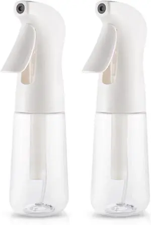 TANSHINE Continuous Spray Bottle for Hair 2 Pack,Fine Mist Water Hair Spray Bottles,Mister Spray Bottle,Refillable Plastic Sprayer for Hairstyling, Cleaning,Alcohol, Plants, Salons,6.8oz/200ml,Clear TANSHINE Continuous Spray Bottle for Hair 2 Pack,Fine Mist Water Hair Spray Bottles,Mister Spray Bottle,Refillable Plastic Sprayer for Hairstyling, Cleaning,Alcohol, Plants, Salons,6.8oz/200ml,Clear
