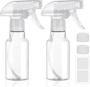 Plastic Spray Bottles 4oz/120ml 2 Pack, Small Mist/Stream Spraying | Heavy Duty Adjustable Three-mode Spray Nozzle, Empty Bottles for Cleaning, Plants & Hair Care Plastic Spray Bottles 4oz/120ml 2 Pack, Small Mist/Stream Spraying | Heavy Duty Adjustable Three-mode Spray Nozzle, Empty Bottles for Cleaning, Plants & Hair Care