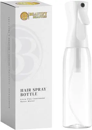 BeautifyBeauties Continuous Spray Bottle for Hair, 16.9 oz Mister Spray | Perfect for barbers, salons, household cleaning, watering plants, pet care, ironing & essential oil scents BeautifyBeauties Continuous Spray Bottle for Hair, 16.9 oz Mister Spray | Perfect for barbers, salons, household cleaning, watering plants, pet care, ironing & essential oil scents