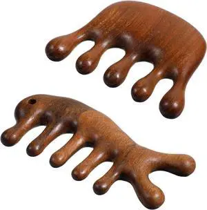 2 Pack Wooden Wide Tooth Hair Comb Head Massage Tool | Sandalwood Wide Tooth Comb Dandruff Combs for Hair Growth, Handmade Gua Sha Tool for Women Men, Hair Care, Head Massage 2 Pack Wooden Wide Tooth Hair Comb Head Massage Tool | Sandalwood Wide Tooth Comb Dandruff Combs for Hair Growth, Handmade Gua Sha Tool for Women Men, Hair Care, Head Massage