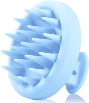 BEAUTLOHAS Silicone Scalp Massager Shampoo Brush, Shower Scrubber with Soft Bristles, Hair Growth & Dandruff Treatment, Wet/Dry Hair Massager for All Hair Types (Blue) BEAUTLOHAS Silicone Scalp Massager Shampoo Brush, Shower Scrubber with Soft Bristles, Hair Growth & Dandruff Treatment, Wet/Dry Hair Massager for All Hair Types (Blue)