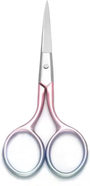 Multicolor Professional Grooming Scissors for Facial Hair Removal | Personal Care Ear Nose Eyebrow Trimming Stainless Steel Fine Straight Tip Scissors 3.9 Inch (Pink) Multicolor Professional Grooming Scissors for Facial Hair Removal | Personal Care Ear Nose Eyebrow Trimming Stainless Steel Fine Straight Tip Scissors 3.9 Inch (Pink)