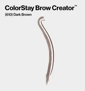 Revlon ColorStay Brow Creator, 610 Dark Brown, 0.003 oz | 2-in-1 waterproof eyebrow pencil and brow powder for perfectly shaped eyebrows with color that lasts up to 16 hours. Revlon ColorStay Brow Creator, 610 Dark Brown, 0.003 oz | 2-in-1 waterproof eyebrow pencil and brow powder for perfectly shaped eyebrows with color that lasts up to 16 hours.