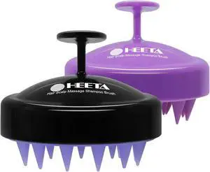 HEETA 2-Pack Scalp Massager Hair Growth Scrubber for Dandruff Removal | Silicone Head Massager Relaxing, Shampoo Brush Cleansing Exfoliating for All Hair Type, Easy-Grip, Hair Care Accessories HEETA 2-Pack Scalp Massager Hair Growth Scrubber for Dandruff Removal | Silicone Head Massager Relaxing, Shampoo Brush Cleansing Exfoliating for All Hair Type, Easy-Grip, Hair Care Accessories