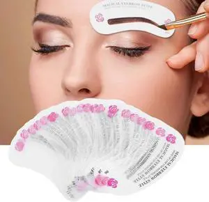 24 PCS Eyebrow Shaping Stencils, Kalolary Eyebrow Grooming Stencil Kit | Shaping Templates DIY Tools for Eyebrows Shaping 24 PCS Eyebrow Shaping Stencils, Kalolary Eyebrow Grooming Stencil Kit | Shaping Templates DIY Tools for Eyebrows Shaping