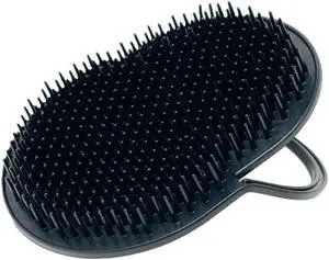 Gents Palm Pocket Shampoo Brush Scalp Massager for Men & Women with Round Bristles, Ergonomic Grip, Made in USA, Black Peine para Cabello Gents Palm Pocket Shampoo Brush Scalp Massager for Men & Women with Round Bristles, Ergonomic Grip, Made in USA, Black Peine para Cabello