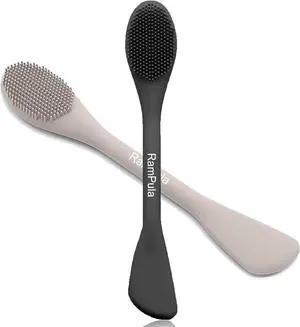 Face Mask Brush Applicator, Mask Brushes For Facials Cleansing & Exfoliating, Facial Clay Mask Applicator Tool Silicone Mask Spatula Cream Skincare For Apply Cream, Lotion, Mud, Clay (Black+Starlight) Face Mask Brush Applicator, Mask Brushes For Facials Cleansing & Exfoliating, Facial Clay Mask Applicator Tool Silicone Mask Spatula Cream Skincare For Apply Cream, Lotion, Mud, Clay (Black+Starlight)