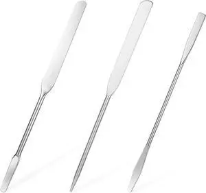 JJUNW 3 pcs Makeup Spatula Foundation Spatula, Stainless Steel Facial Beauty Spatula, Tiny Makeup Palette Mixer Face Cream Applicator Cosmetic Mixing Tool for Even Application Foundation Double Edged JJUNW 3 pcs Makeup Spatula Foundation Spatula, Stainless Steel Facial Beauty Spatula, Tiny Makeup Palette Mixer Face Cream Applicator Cosmetic Mixing Tool for Even Application Foundation Double Edged