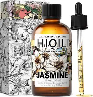 HIQILI Jasmine Fragrance Oil for Women Perfume Making, Skin Care - 1 Fl Oz HIQILI Jasmine Fragrance Oil for Women Perfume Making, Skin Care - 1 Fl Oz