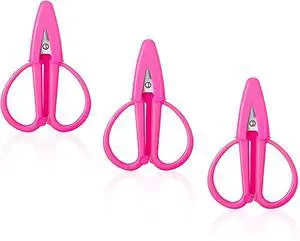 3Pcs Pink Mini Scissors Travel Set - Portable Craft Snips for Sewing, Crochet, Embroidery - Tiny Scissors with Covers, Ideal for Women & Girls on the Go 3Pcs Pink Mini Scissors Travel Set - Portable Craft Snips for Sewing, Crochet, Embroidery - Tiny Scissors with Covers, Ideal for Women & Girls on the Go