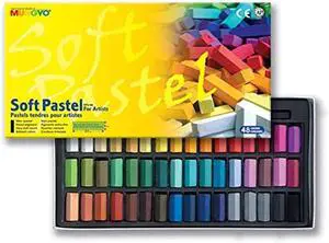 Non Toxic Mungyo Soft Pastel Set of 48 Assorted Colors Square Chalk(US English Version) - New Version Non Toxic Mungyo Soft Pastel Set of 48 Assorted Colors Square Chalk(US English Version) - New Version