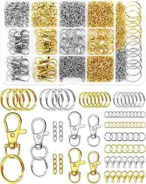 990PCS FIVEIZERO Keychain Making Kit, Mixed-Color Keychain Clips & Key Ring 990PCS FIVEIZERO Keychain Making Kit, Mixed-Color Keychain Clips & Key Ring