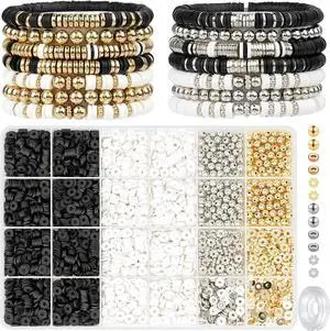 Gionlion 3000 Pcs Clay Beads Bracelets for Women Adults, Bracelet Making kit Golden Beads for Jewelry Making, Charms Bracelet Kit DIY Arts and Crafts Birthday Gifts Gionlion 3000 Pcs Clay Beads Bracelets for Women Adults, Bracelet Making kit Golden Beads for Jewelry Making, Charms Bracelet Kit DIY Arts and Crafts Birthday Gifts